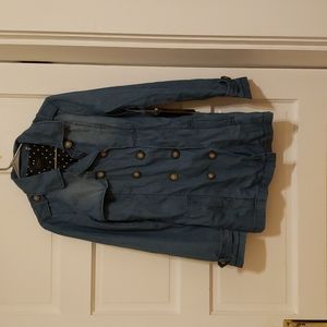 Cavalini Denim Coat NWT